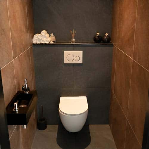 Badkamer toilet afwerking 6